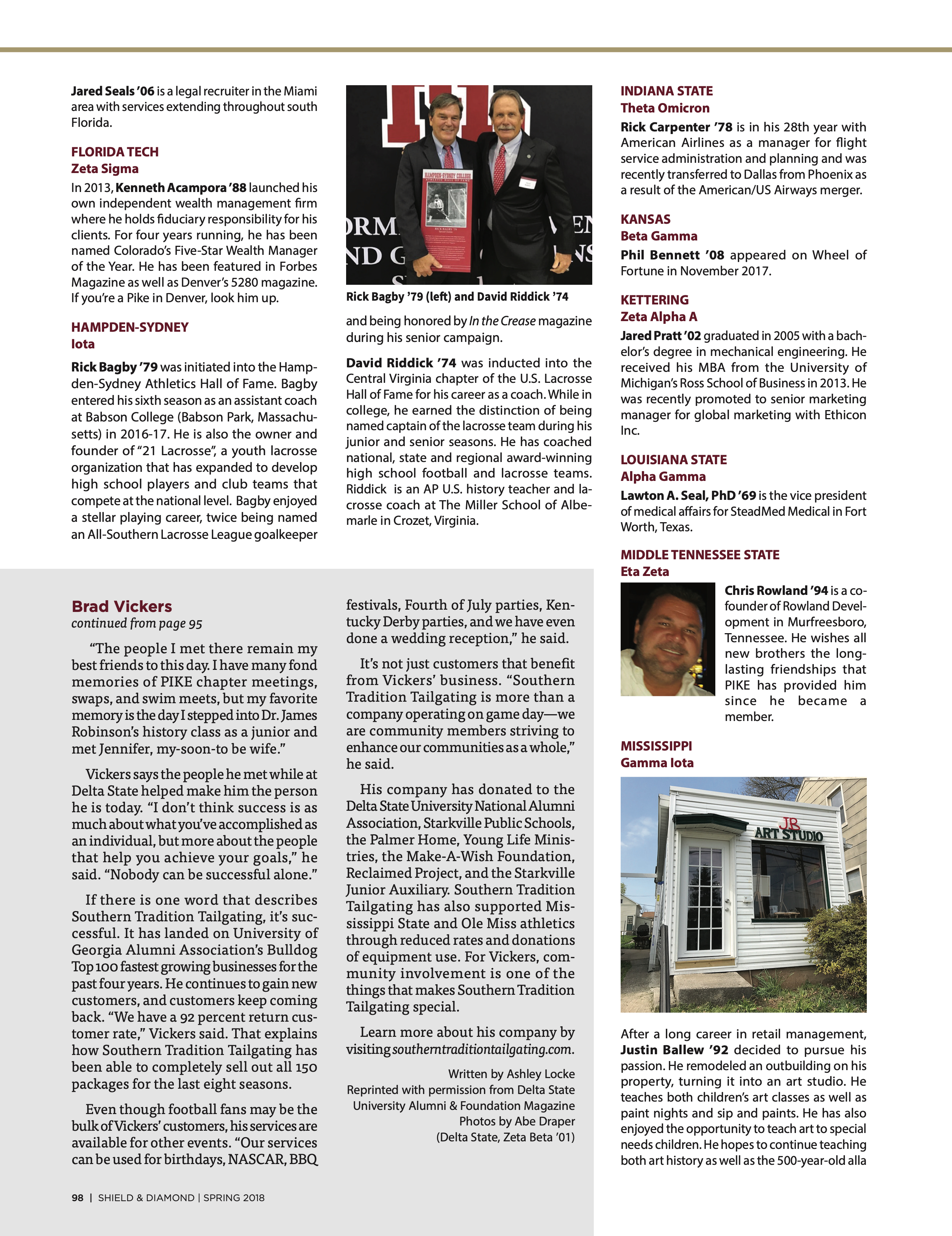 Work & Play With Dr. Brad Vickers, Continued